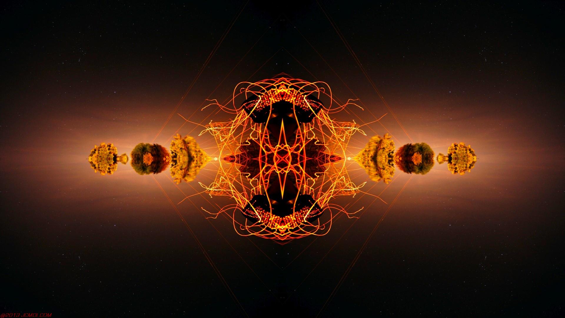 Chimney Sparks Abstract Artwork Timelapse Still Images